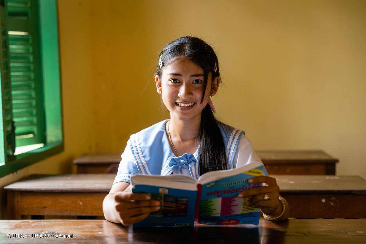 What happens when we invest in girls’ education? Their future earnings increase, child marriage rates decline, and maternal mortality rates fall. UNICEF will not stop until every girl has an equal opportunity to thrive and write her own future. #ShowUpForGirls #IWD2024