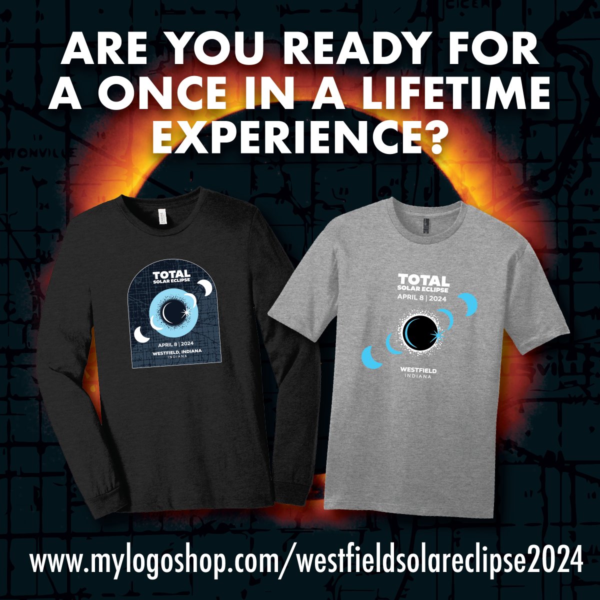We are ONE MONTH away from experiencing totality!  Are you ready? Shop Now! mylogoshop.com/westfieldsolar…