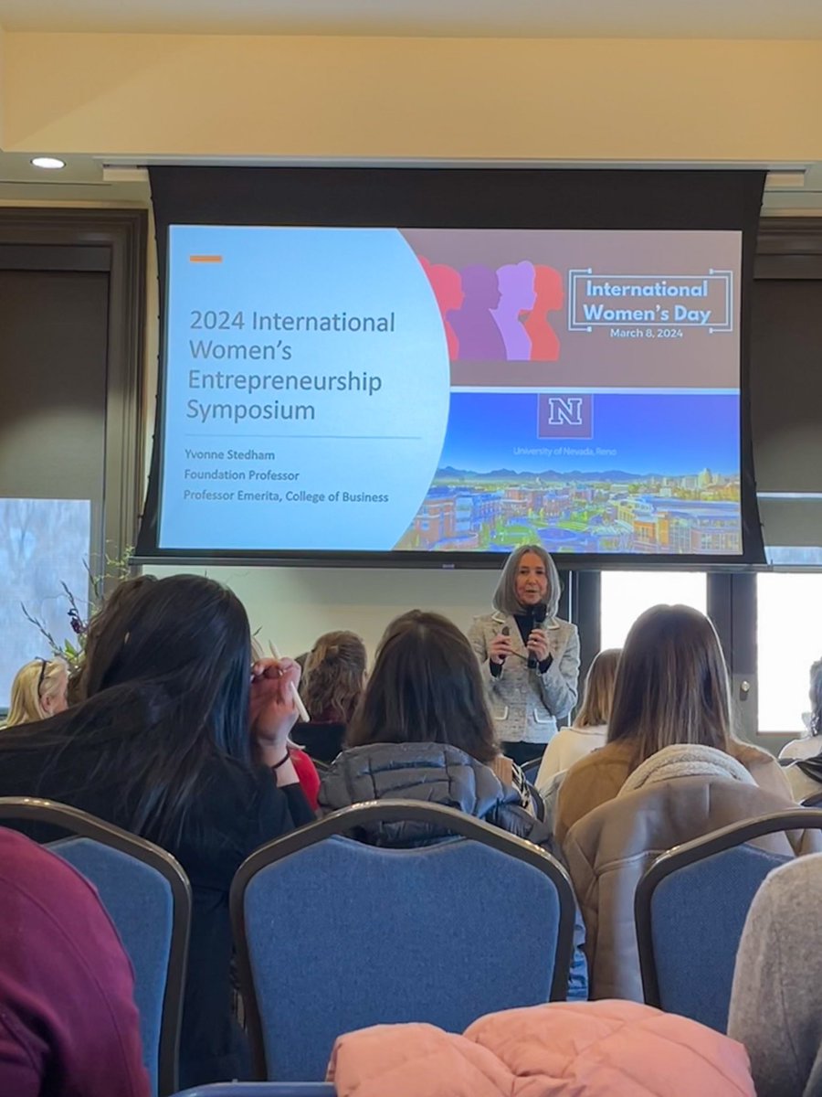 TMTdatastories's tweet photo. Celebrating International Women's Day with @aliceheiman, Yvonne Stedham, and @AbbiWhitaker at the International Women’s Entrepreneurship Symposium via Ozmen Center for entrepreneurship and @BizUNR These phenomenal speakers whose insights ignited empowerment. #InspiredInclusion https://t.co/hIbF61qVvl
