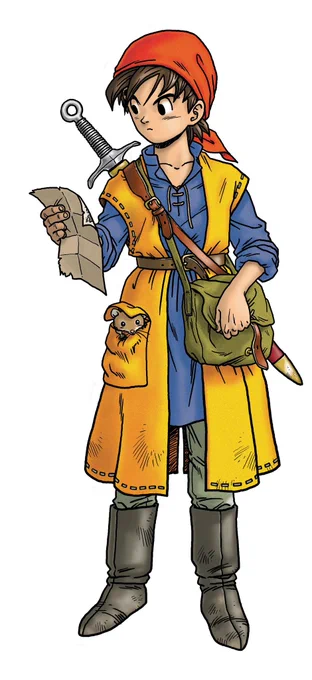 I'm not a huge Dragon Quest guy, but I gotta say, that man knows how to draw his "fantasy main character" without it looking generic 
