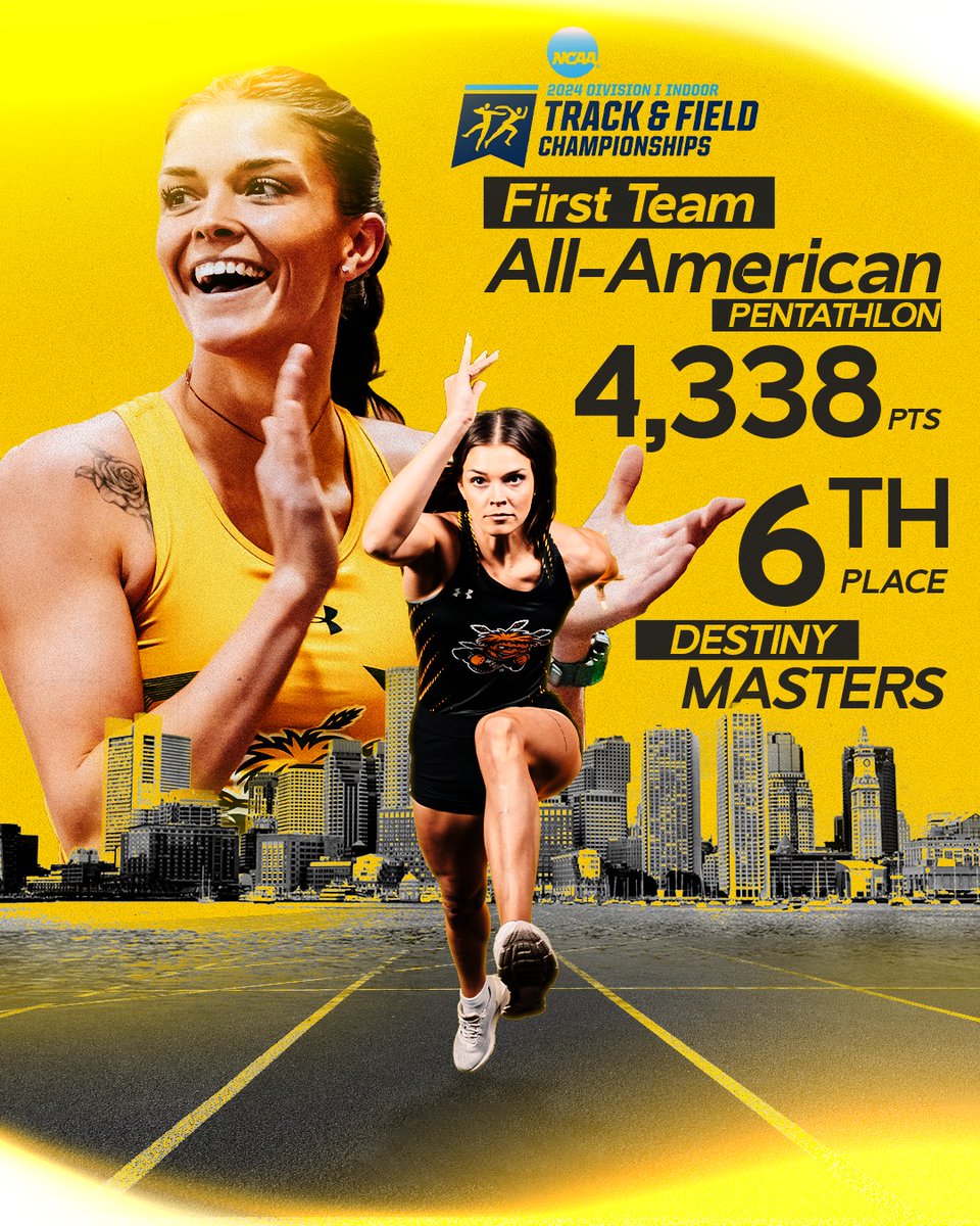 ‼️𝐅𝐢𝐫𝐬𝐭 𝐓𝐞𝐚𝐦 𝐀𝐥𝐥-𝐀𝐦𝐞𝐫𝐢𝐜𝐚𝐧‼️

Highest NCAA pentathlon finish in Shocker history for Destiny Masters and ANOTHER Wichita State record! 👏