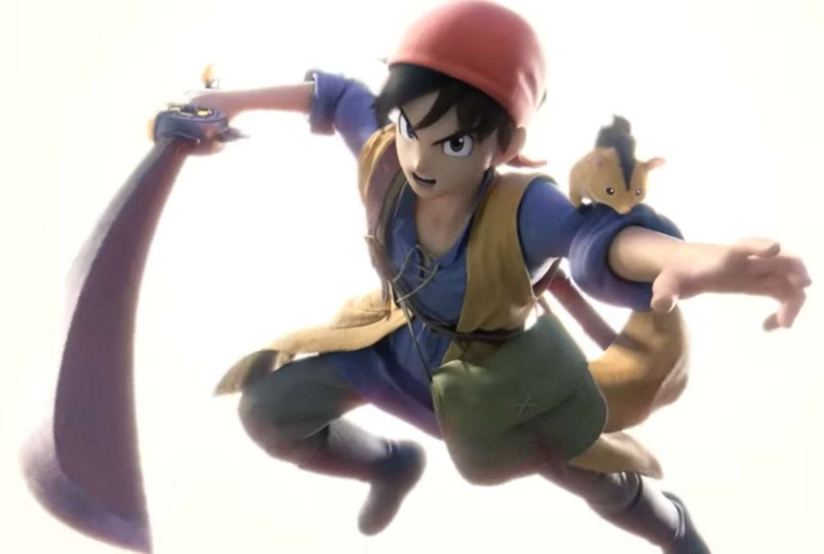 I've never really played Dragon Quest but I remember as a kid seeing a commercial for Dragon Quest VIII in a mall and loved the protagonist's design because as a Dragon Ball Z fan I was able to recognize Toriyama's art style. 
Whenever I play Hero in Smash, this is who I use.