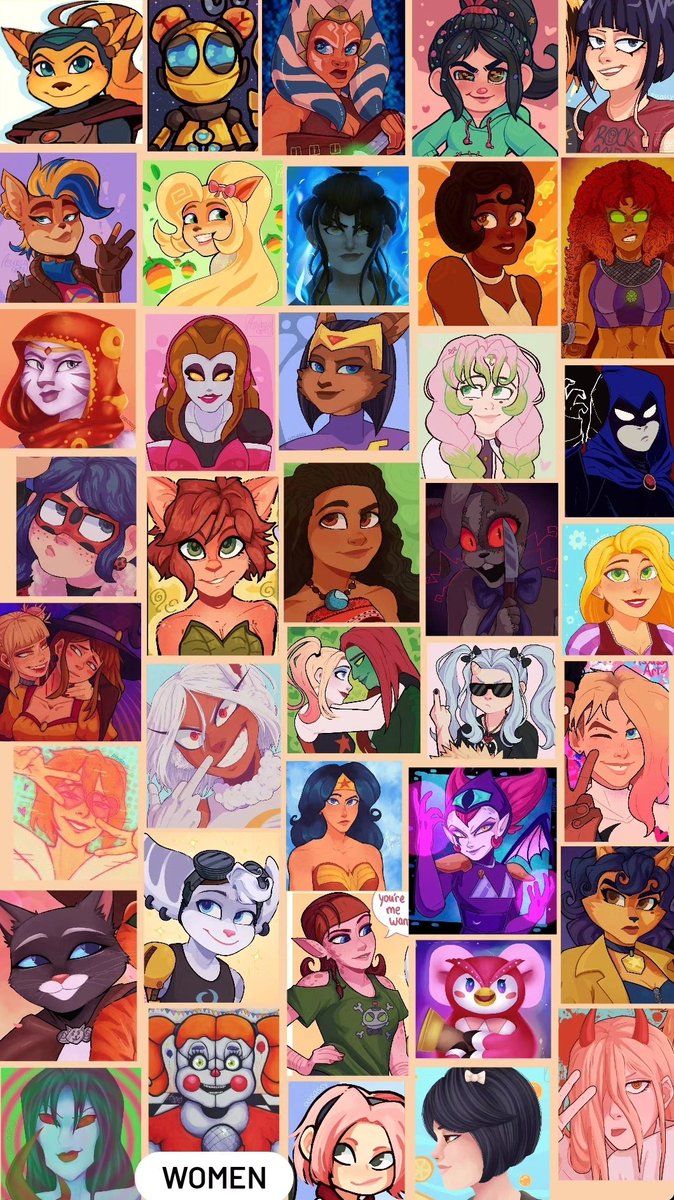 Happy woman day! Here's an image with a bunch of women i've drawn. From Ratchet & Clank to MHA all the way to things I haven't even watched, there's always women to enjoy.