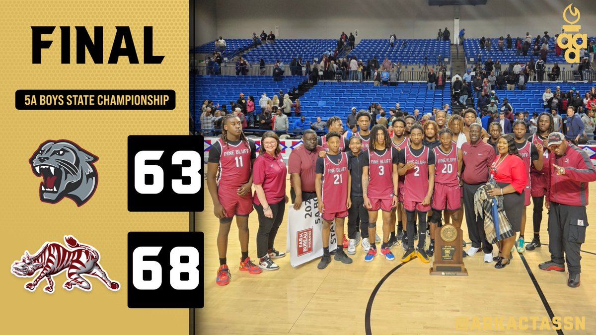 Pine Bluff completes the comeback and goes back-to-back as 5A state champions! Courtney Crutchfield led the Zebras with 24 points and was the title game MVP for the second straight season
