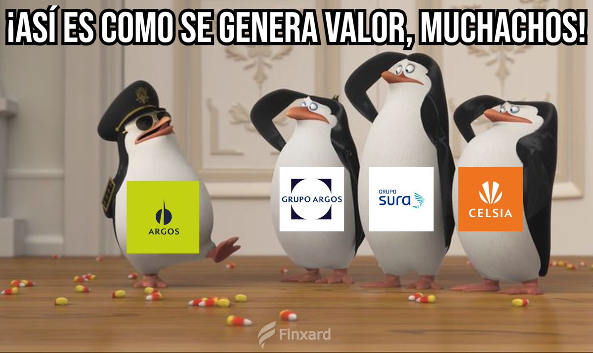 finxard's tweet photo. ¡Buenos días! 🇨🇴

Retornos en dólares desde mínimos de 2023:

⏫ PFCEMARGOS +353%
⏫ CEMARGOS +279%
⏫ PFGRUPOARG +197%
⏫ PFGRUPSURA +145%
⏫ GRUPOARGOS +136%
⏫ CELSIA +135%

El #Bitcoin  pierde con las 2 primeras

*Leer con la voz de Skipper para una experiencia completa 😁 https://t.co/U1uTgIO4h4
