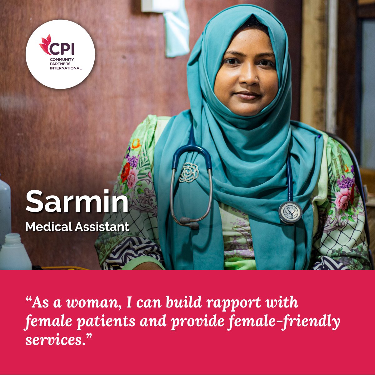 #IWD2024
#InternationalWomensDay
#InspireInclusion
#InvestinWomen
Sarmin is a Medical Assistant at the health post supported by Community Partners International in Kutupalong Refugee Camp, Bangladesh.
👉 ow.ly/y50x50QO7qE