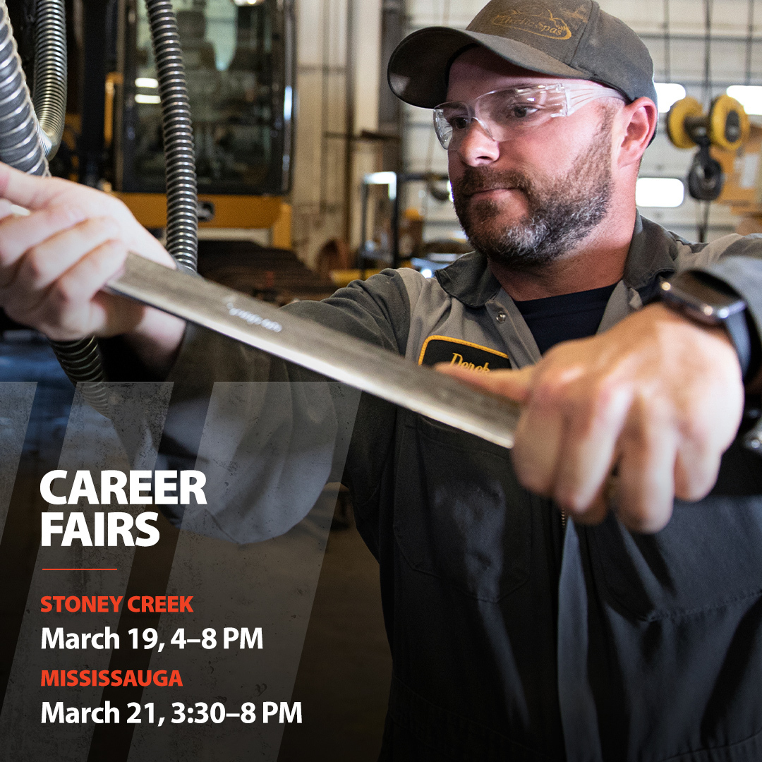 Ready to turn your next job into a career? Join the career fairs for our Stoney Creek branch on March 19 and Mississauga on March 21! We’re hiring service techs, sales and parts professionals, and more. For details visit: ow.ly/UTci50QNzRe #hiring #jobfair #career