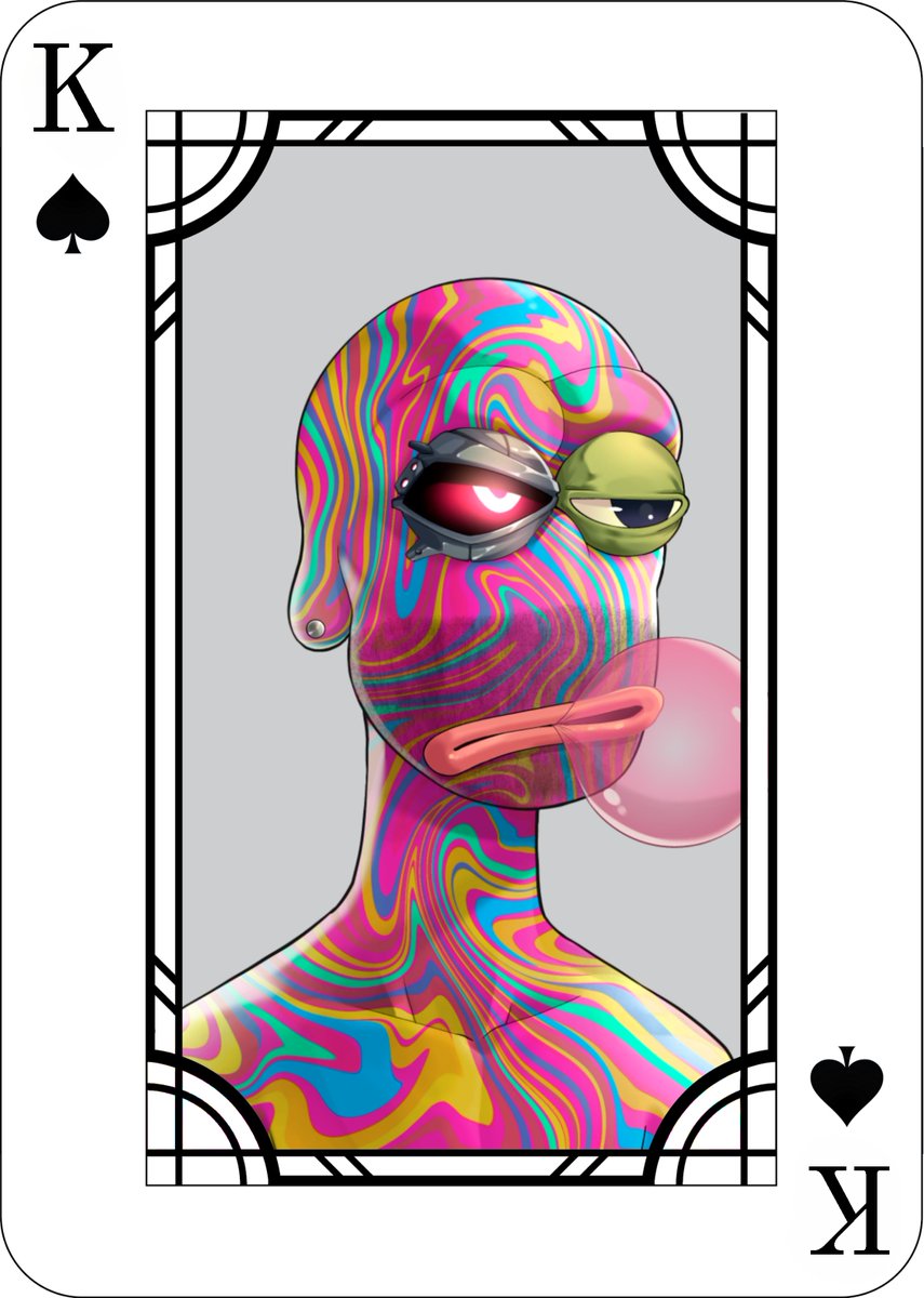 NFTRefineryXYZ's tweet photo. Yo Fro! 🐸🫵Life's like a poker game, you never know what cards you'll get.
Gotta play the hand you're dealt with skill and courage, ya know?
Check out the new https://t.co/oQM0ahvouH frame!
Get your poker face on and let that fro fro passion drive you forward!❤️♠️♦️♣️🃏 https://t.co/B4D0G3ScrO