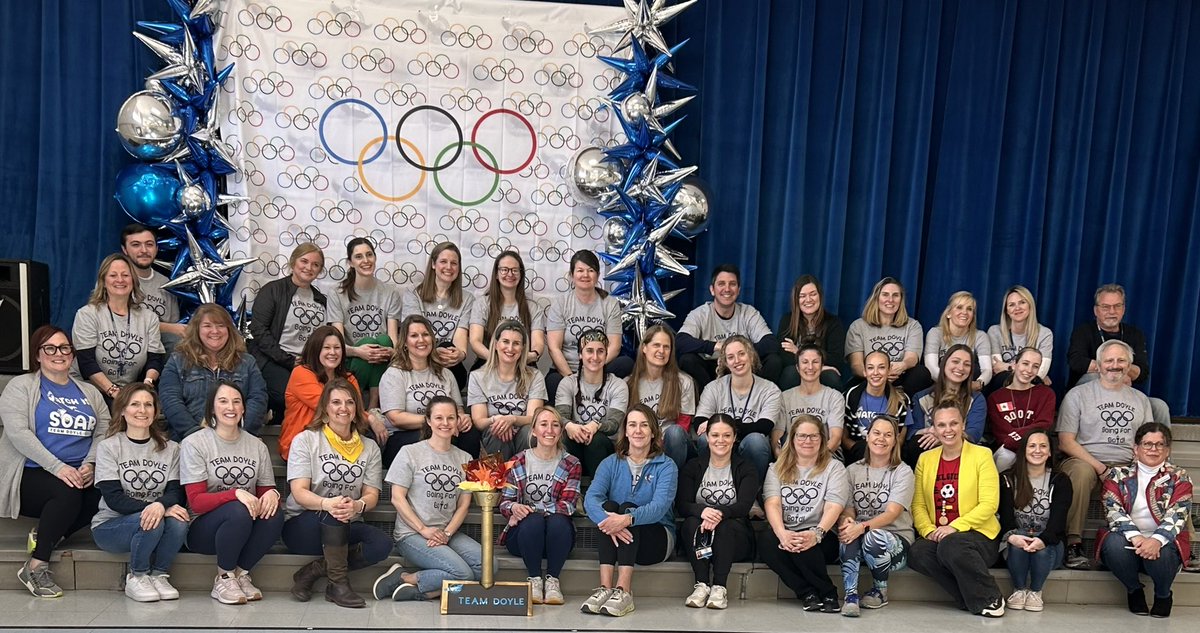 It was an awesome day for our Team Doyle-Going for the Gold!!   STEAM day was a huge success. Thanks to this amazing family who collaborated, planned, &amp; facilitated an incredible day for our students. Thanks to the CB West Girls STEM club for all of your help! 🏅<a href="/CBWestHS/">CB West High School</a>