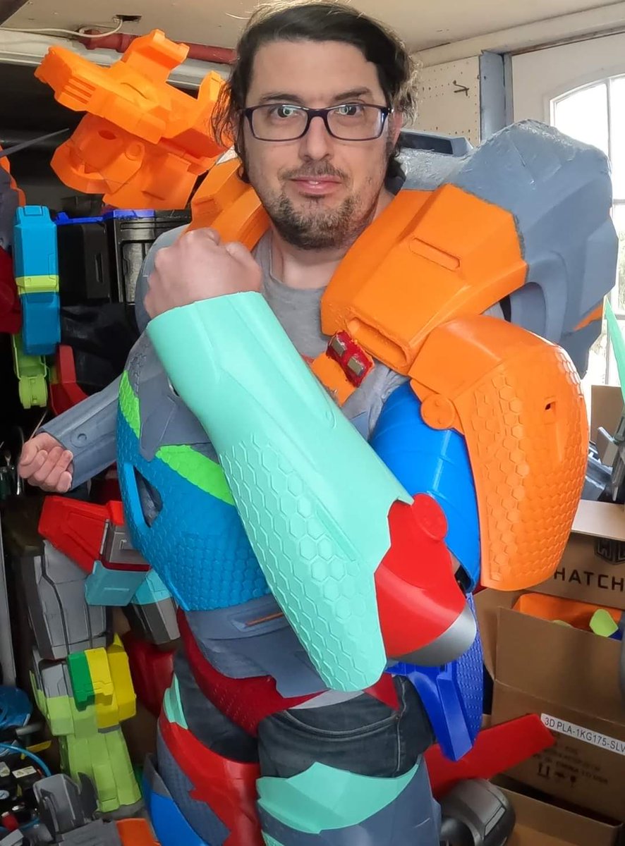 Built_By_Tommy's tweet photo. Cosplay Iron Man Mark XXXIX (39) Starboost. Test fit 2.0. Trying on the entire suit for the second time. Still need to make some improvements.
Files from https://t.co/xbjRHAS20t
#reelsfypシ゚ #cosplay #cosplayers #3dprinting #fyp #fypシ #marvel #ironman #starboost #Trending https://t.co/iNcUxrbaaN