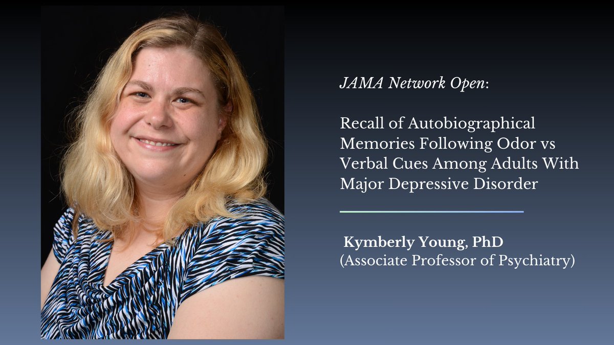 Investigators led by Kymberly Young, PhD, published a study on the use of odor cues to evoke specific memories, in adults with MDD, and found that participants recalled more specific autobiographical memories when cued with odors, compared with word cues. bit.ly/3T3NHDo