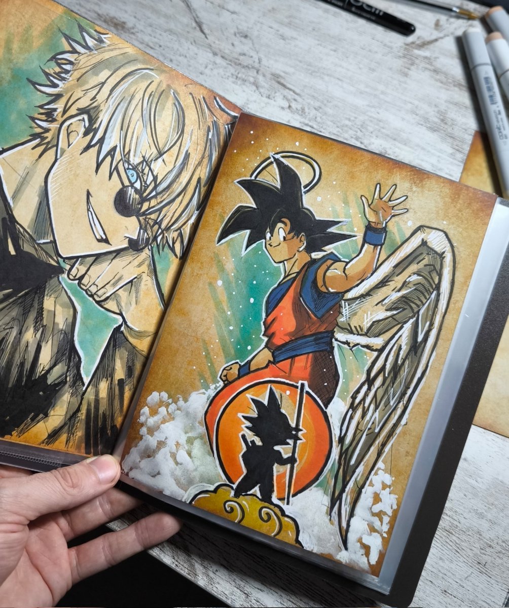 Dibujo homenaje a #AkiraToriyama 🕊️❤️‍🩹 #DragonBallZ #DragonBall #Goku #RIPAkiraToriyama