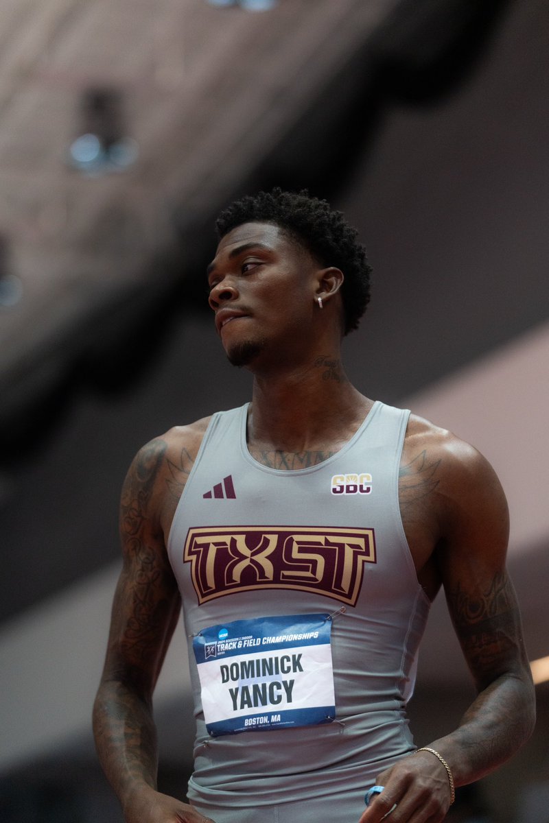 Dominick Yancy goes 46.62 in the prelims of the men’s 400 meter. - 4th-best time in school history 😼 #EatEmUp