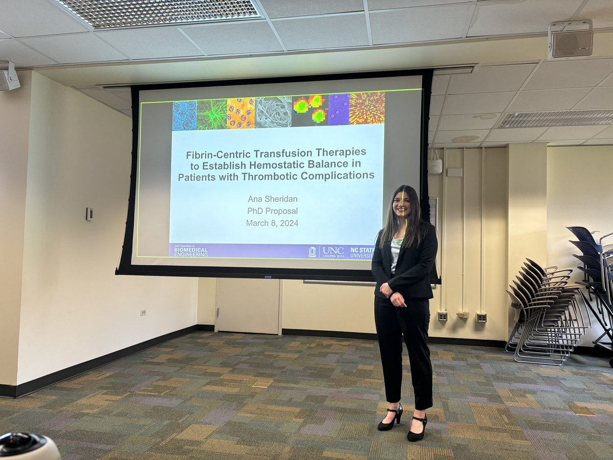 Congrats to Ana Sheridan on a successful PhD proposal today! Also big thanks to committee members @fib390_396A @BioInterfaceLab @BrudnoLab Nina Guzzetta and Dave Muddiman! @jointbme