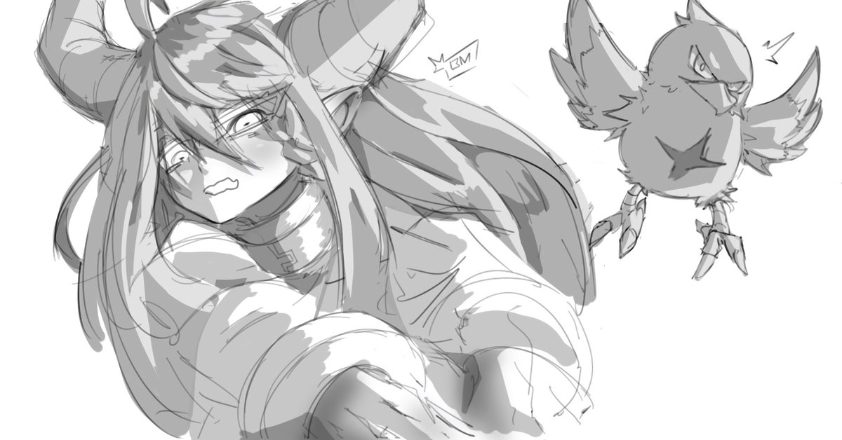 Choco002M's tweet photo. LaplusDarkness  digital doodle https://t.co/eqsZwWCiEz