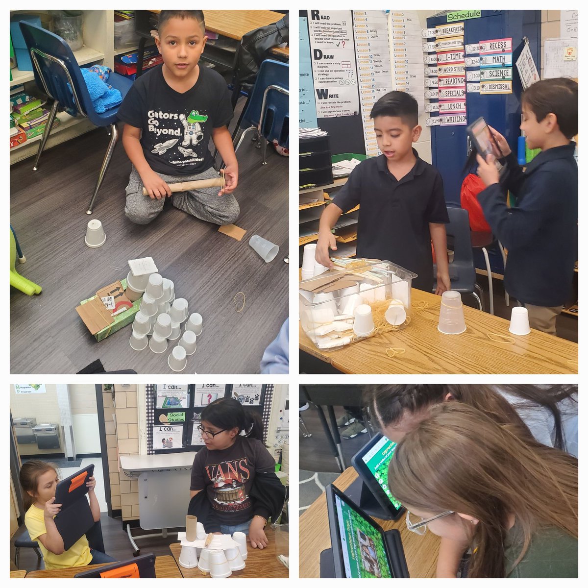kimperclefarias's tweet photo. We designed, built, and tested #leprechauntraps using our #Makerspace while we listened to Irish music 🍀 #STEAM #RISDweareone #2ndgators #morethanaschool🐊💚 https://t.co/x9yZuLtBEf