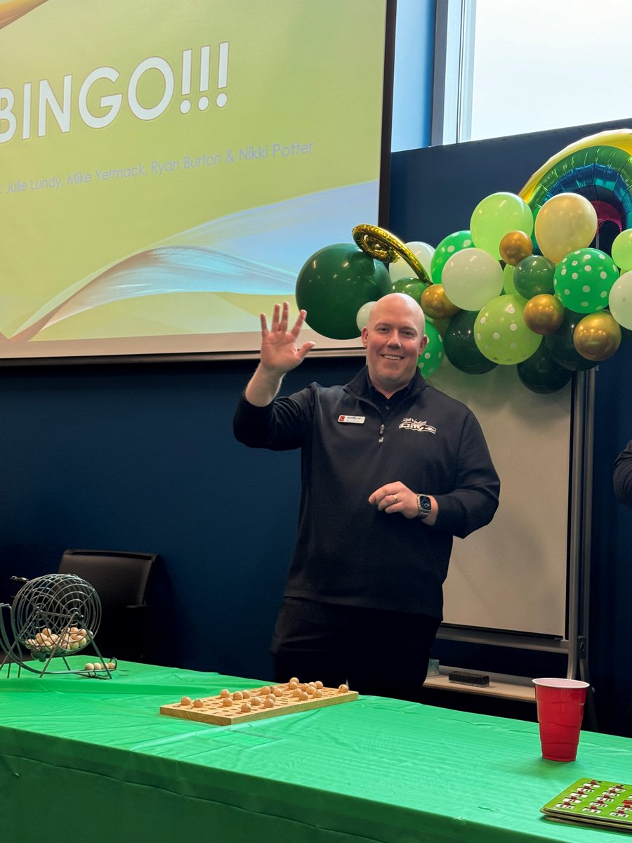 BINGO! That is what about 75 employees yelled today (well, some yelled it twice) at the @HendrickCars Accounting luncheon. Thanks to Ryan & Mike for being our Bingo callers & congrats to all our winners! It was extra special because it was Debbie Davis's last Bingo (and she won!)