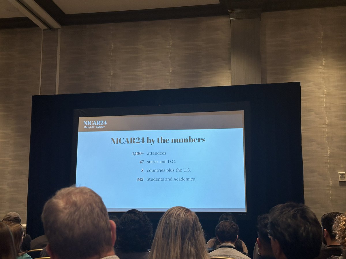 💡Proud to be one of the 343 student attendees #NICAR24 🫡🦀📊