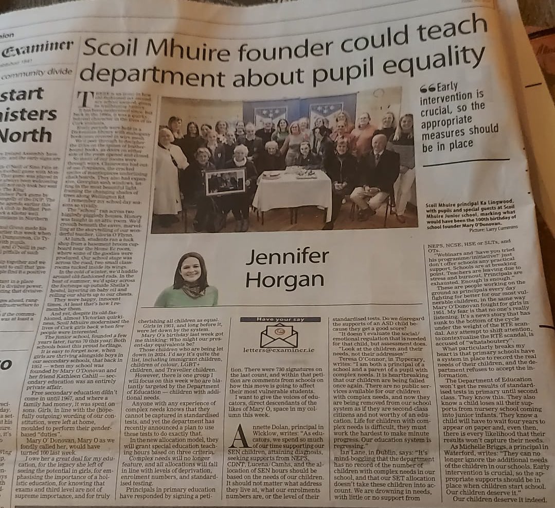 Aoife M. Foley (@aoifemfoley) on Twitter photo I went to <a href="/ScoilMhuireCork/">Scoil Mhuire College</a> and before there was equality there was Mary O 🥰👇 Blessed where women were trained to be independent critical thinkers who questioned with positive passion and supported all. I went to <a href="/ScoilMhuireCork/">Scoil Mhuire College</a> and before there was equality there was Mary O 🥰👇 Blessed where women were trained to be independent critical thinkers who questioned with positive passion and supported all.
