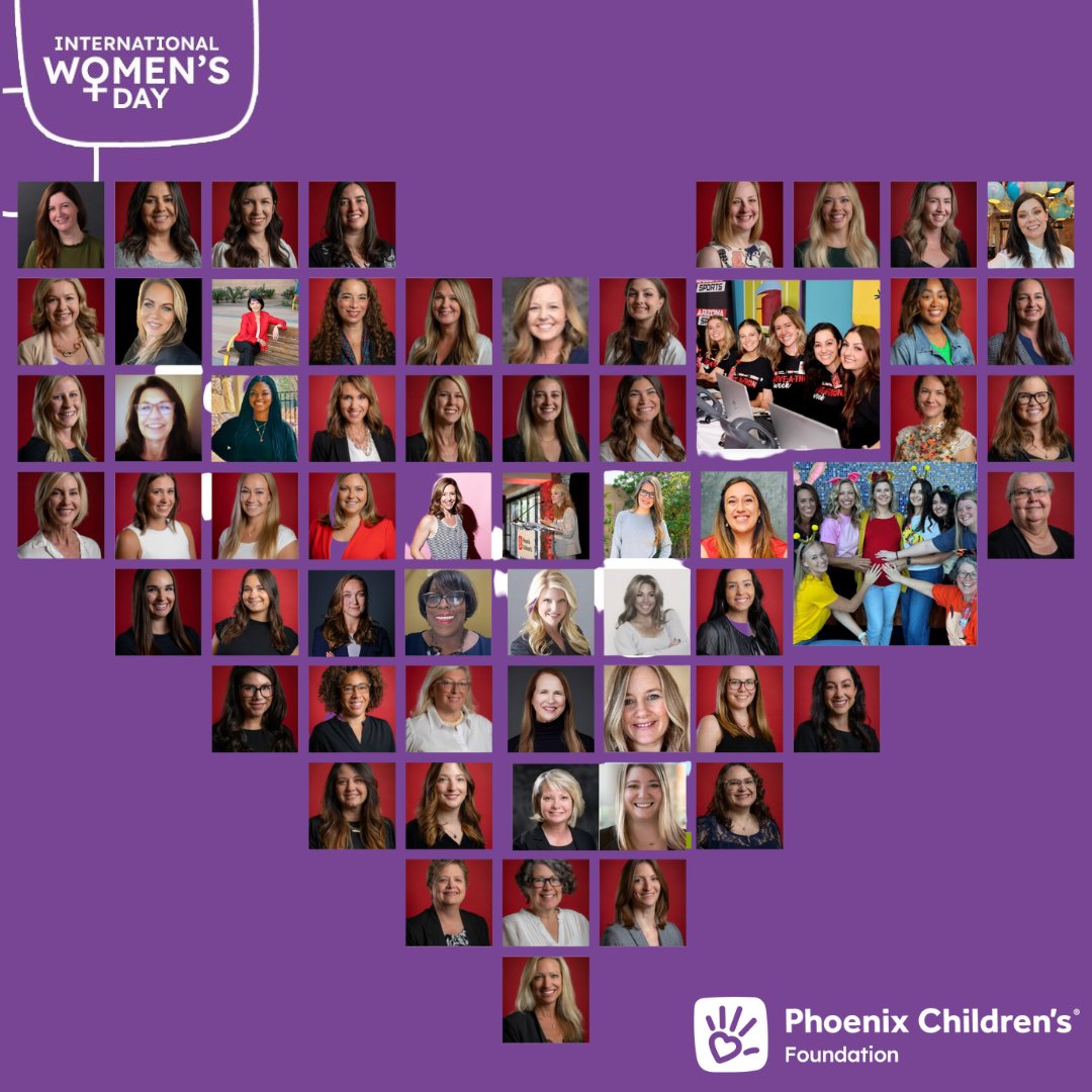 We're proud to celebrate the amazing women of the Phoenix Children's Foundation and all they accomplish everyday. Fun Fact: The foundation is about 72% all women. #InternationalWomensDay