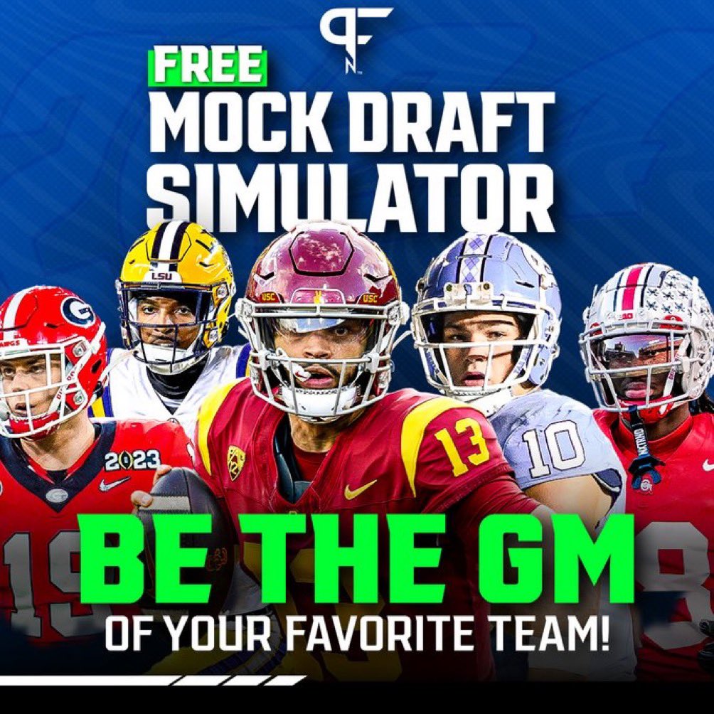 All comp picks are loaded in and the #1 Mock Draft Simulator is UPDATED. Give it a run here and let us know how it goes: bit.ly/mockdraftsim #PFNMDS | #NFLDraft2024