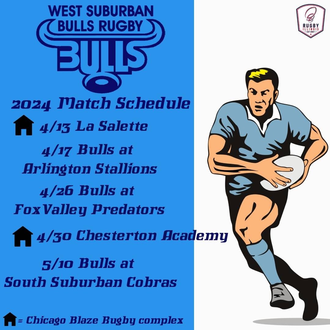 WestSubBullsRFC's tweet photo. 2024 Spring Schedule https://t.co/jFm2U7yqEi