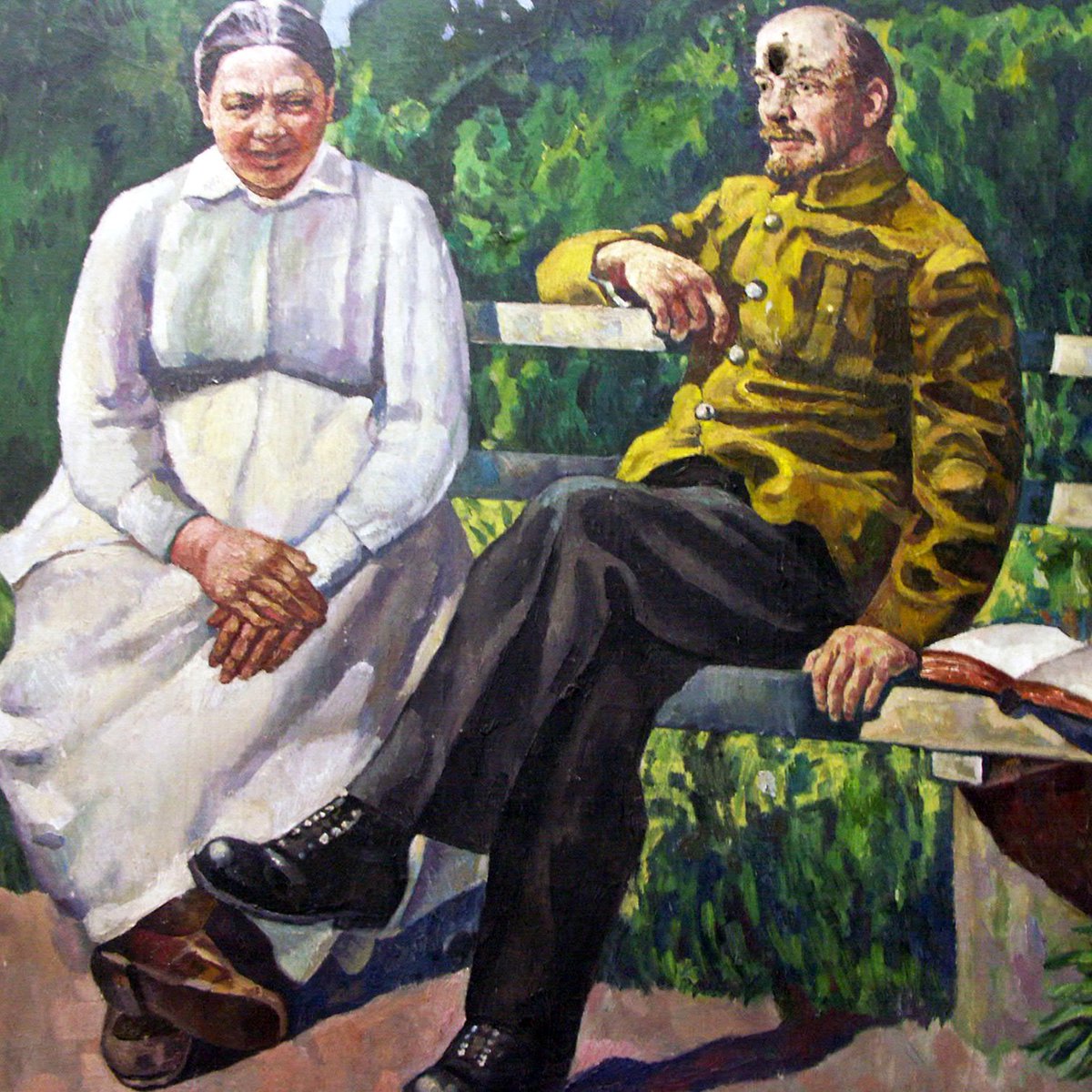 Making a statement through vandalism: this Soviet painting would be largely unremarkable except for the fact that someone broke into the Moscow gallery where it was hanging and shot Lenin in the head! This elevated it into a symbol of the hotly disputed status of Lenin's legacy.