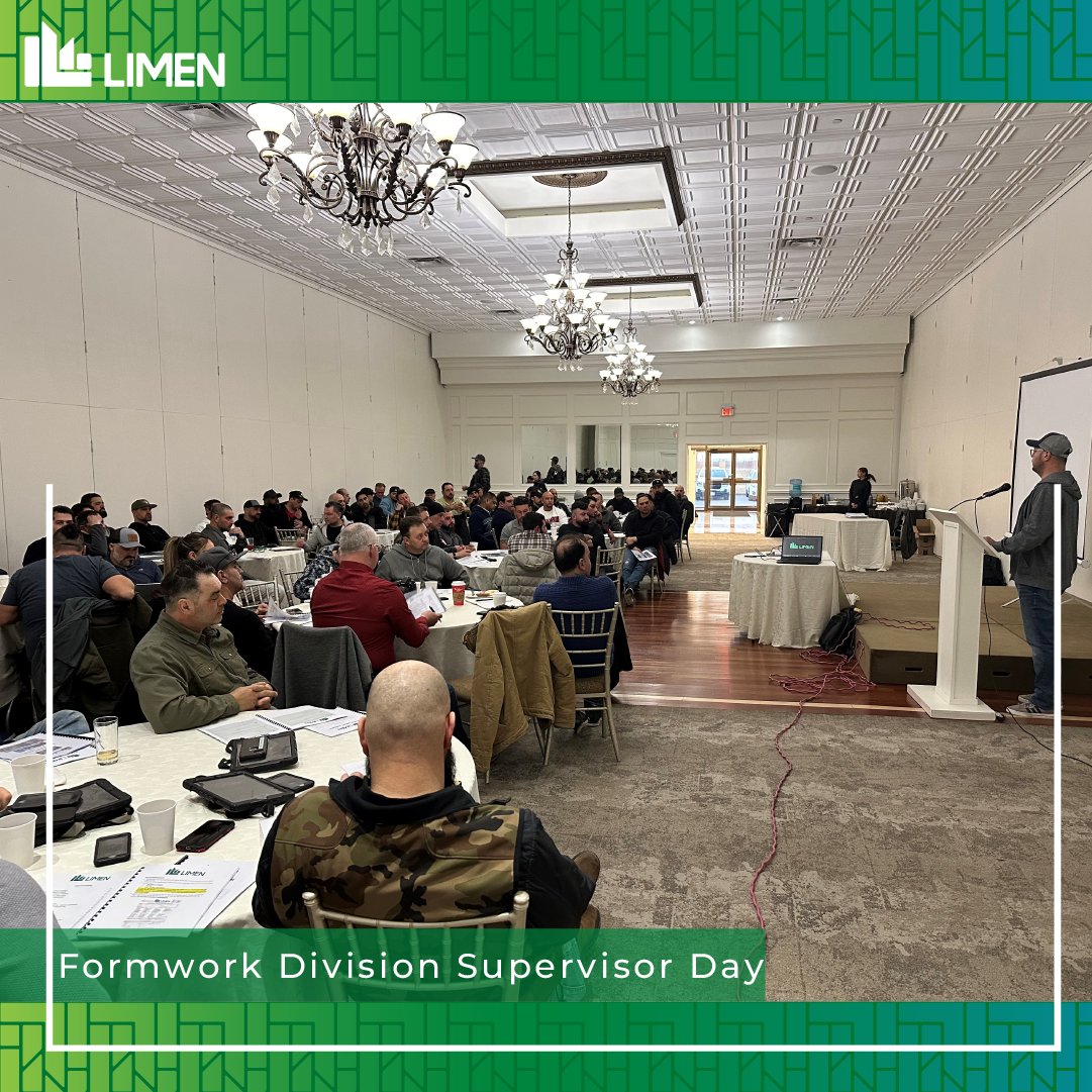 limengroup's tweet photo. A full house at our annual supervisor meeting for our formwork division in Toronto last weekend. The day was focused on Health and Safety where our safety team emphasized the importance of properly assessing risks on site.
#limen
#limengroup
#Safety #Health&amp;Safety https://t.co/fvAUNUaLul