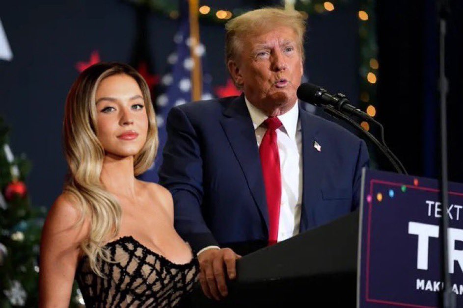 🚨BREAKING 🚨

Presidential candidate Donald Trump selects actress Sydney Sweeney as his VP