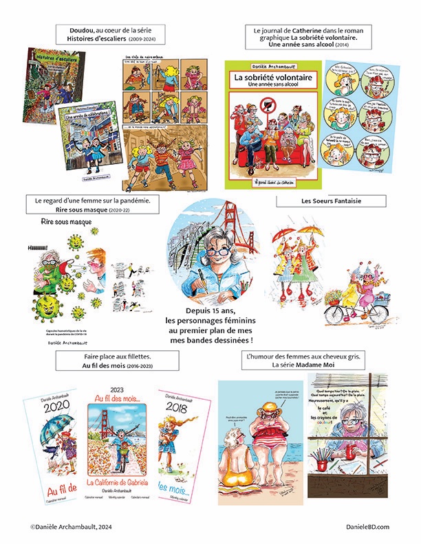 Journée internationale des droits de la femme. Les personnages féminins au premier plan dans mes bandes dessinées, depuis 15 ans.