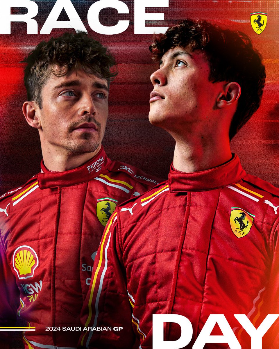 Get ready, Tifosi! It’s race day in Jeddah 🤙​

#SaudiArabianGP #F1 🇸🇦