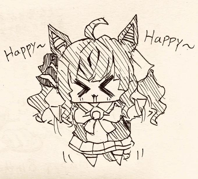 気づけばターボいっぱい描いてた、スペースたまに聞いてるひなあられさんのお話を元に描いた絵が多い💨 