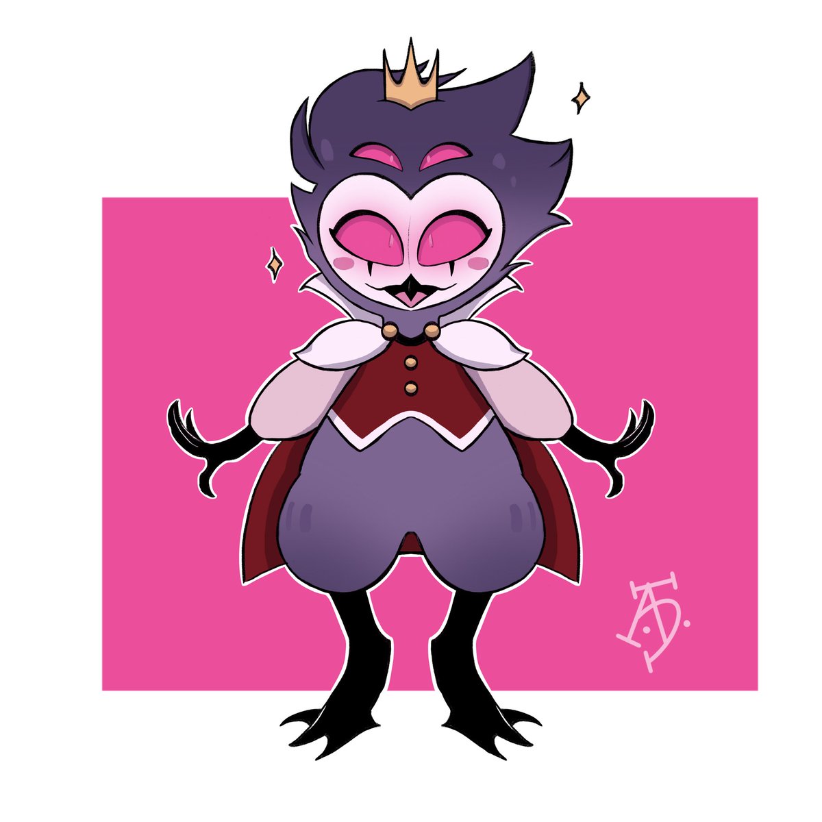 mara_dell's tweet photo. The Stolitz angst is strong. So here is some baby prince hoot hoot to cheer y’all up 🩷

#Stolitz #stolas #HelluvaBoss #babystolas https://t.co/bnlsEIpwuL