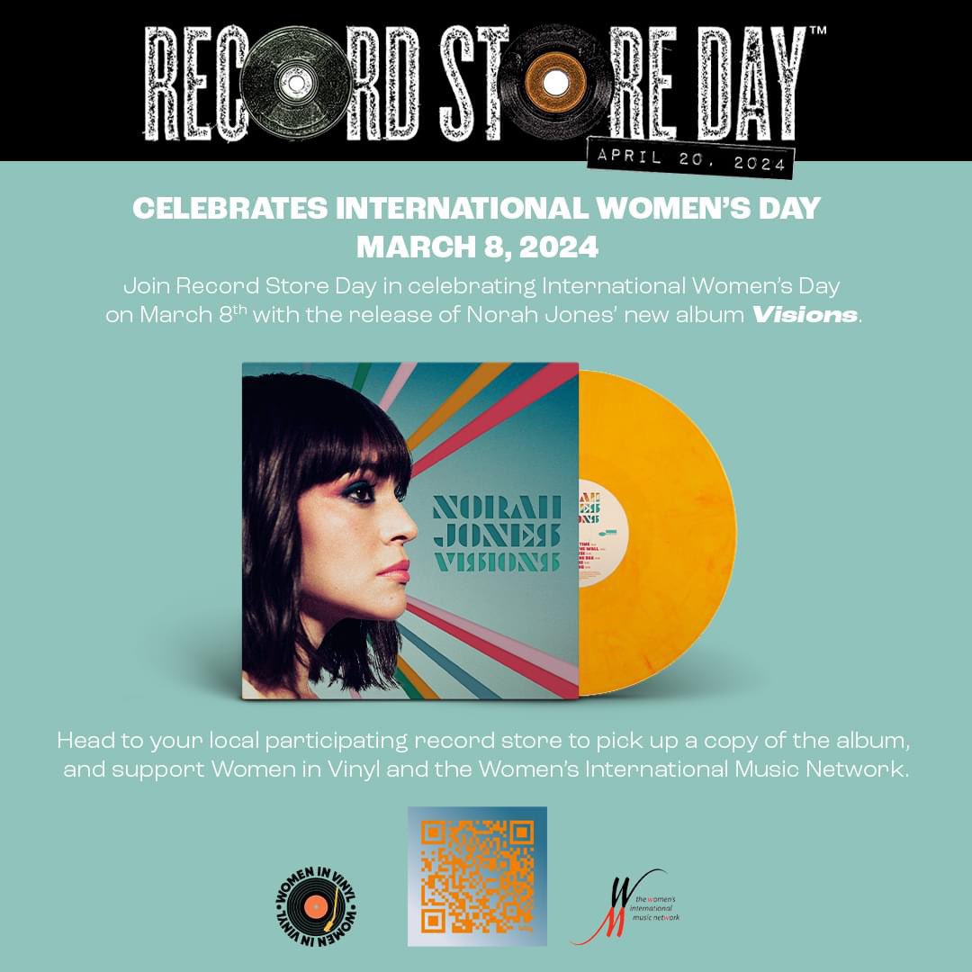 Join us and @NorahJones in celebrating her new album AND #International_Womens_Day bit.ly/NJRSDIWD