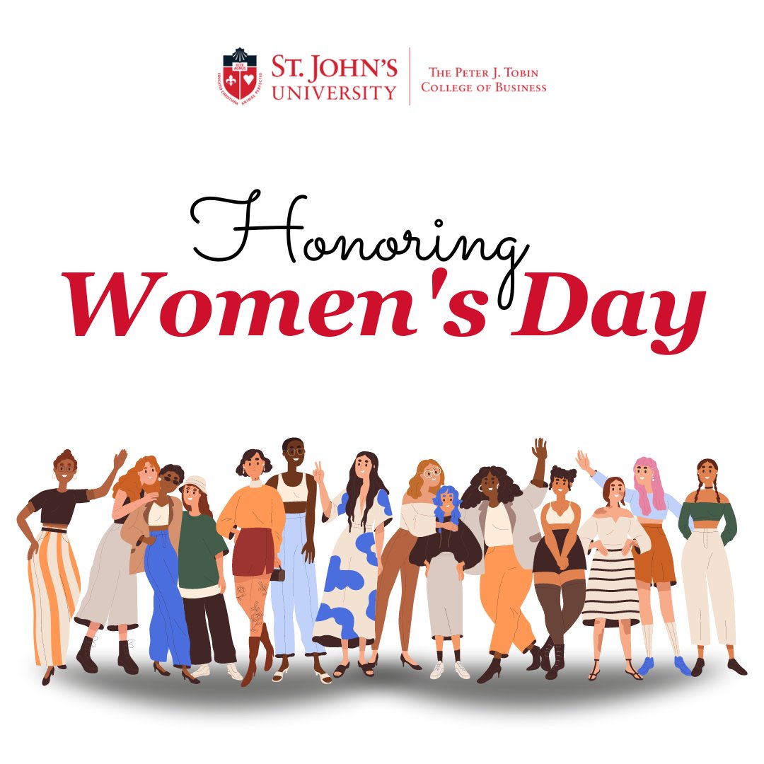 tobincollege's tweet photo. We honor the manifold talents, innovations &amp; contributions of women in business, while recognizing what needs to be done to create equitable workplaces, including our own. Thank you to the women who help bring St. John's Vincentian mission to life. #women #InternationalWomensDay https://t.co/9q3zkndAdP