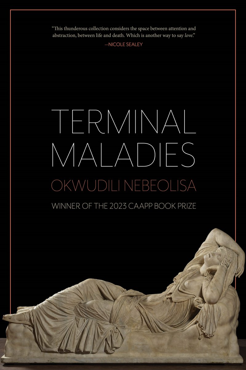 NebeolisaO's tweet image. I am so thrilled to share with you the cover of my book Terminal Maladies, and also announce that it’s available for pre-order, if you’re interested, at the link below:
autumnhouse.org/books/terminal…