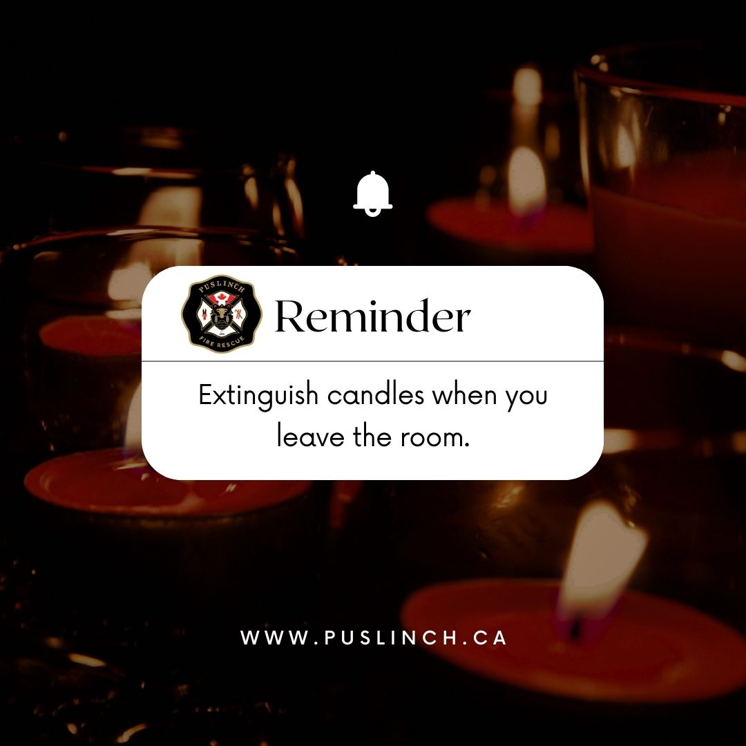 PuslinchFRS's tweet photo. Bright idea for safety!
Always extinguish candles when leaving the room or go flameless for worry-free ambiance.
Safety is as simple as a flick of the switch!
#CandleSafety #GoFlameless
@TwpPuslinchON @OAFEOntario @ONFireChiefs https://t.co/Ld27ip5llO