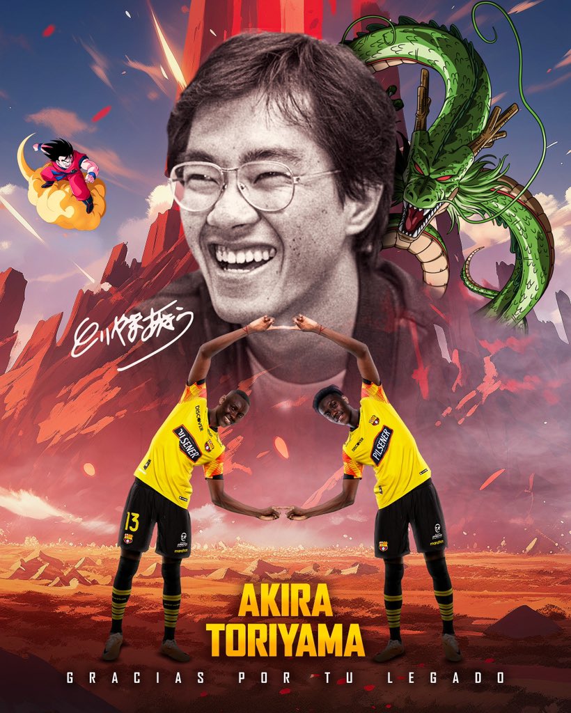 BarcelonaSC's tweet photo. QEPD 🙏

#AkiraToriyama 🐉 https://t.co/avR3uIuuB4