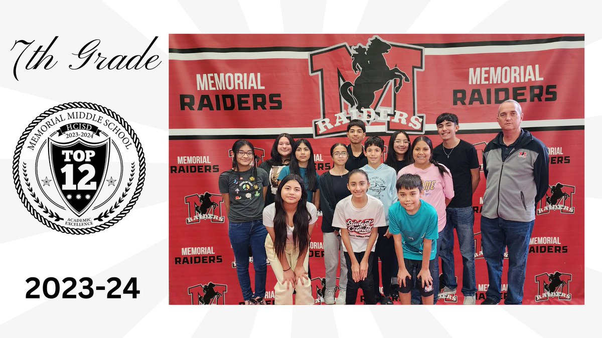 MemorialRaiders's tweet photo. 🌟Congratulations to our top 12 students for the 2023-24 school year! 🎉 Your hard work, dedication, and academic excellence have truly set you apart. We're immensely proud of your achievements and can't wait to see where your future endeavors take you. Keep shining bright! ✨📚 https://t.co/ZW8l8uANE9