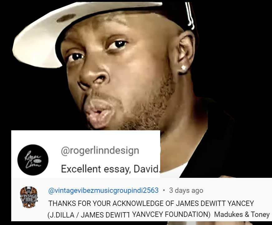 Honoured to get comments from both Roger Linn and Dilla's Mum, the legendary Madukes, on my latest video