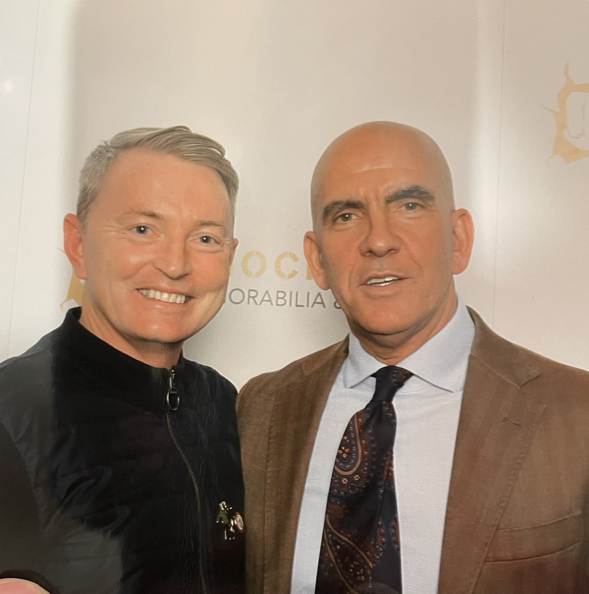 Met this guy tonight. Said how much Swindon meant to him after his mum and dad died when he was here and how the Swindon community came together to support him. showed me his Swindon tattoo. #stfc #dicanio