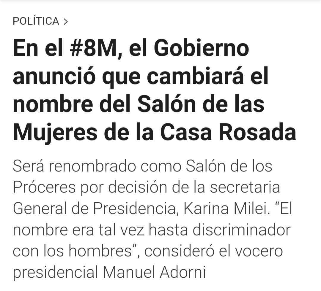 jime_sosaa's tweet photo. Dedicado a la casta de los Milei, Javier y Karina, y a su monigote de vocero Adorni👇
Nuestro Salones son las Calles💚
#8marzo2024 #DiaInternacionalDeLasMujeres https://t.co/eEDgQkA2ut