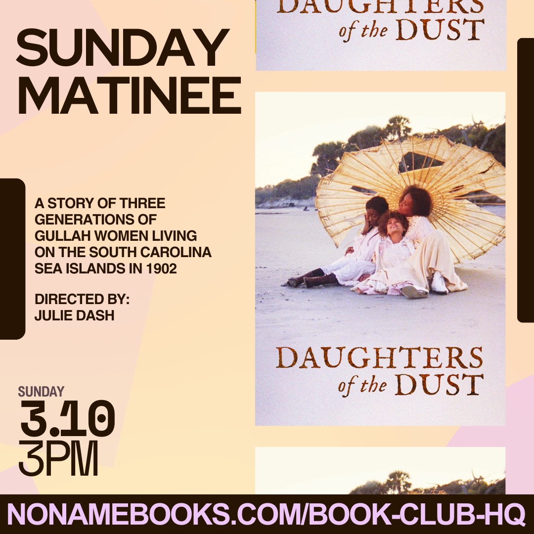 Happy Int'l Women's Day. For Women's History Month we'll be screening a woman directed film every Sunday! Join us March 10th for 'Daughters of the Dust' dir. by Julie Dash. It is the first black woman directed film to be premiered in US theaters. RSVP: app.acuityscheduling.com/schedule/a911c…