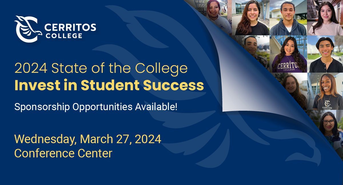 The State of the College is just a few weeks away on Wed., 3/27. We're excited to announce Asm. Blanca Pacheco as the keynote speaker. Learn how we are investing in our students' success & making strides to enhance their experiences. RSVP by 3/18 at buff.ly/49gpsst.