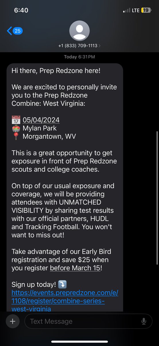 Super blessed to receive an invite from @PrepRedzoneWV Can’t Wait To Come Compete!!!!! @PastorCJLovejoy @ThomasLovejoy20 @coachBoomMck @RecruitNitroHS