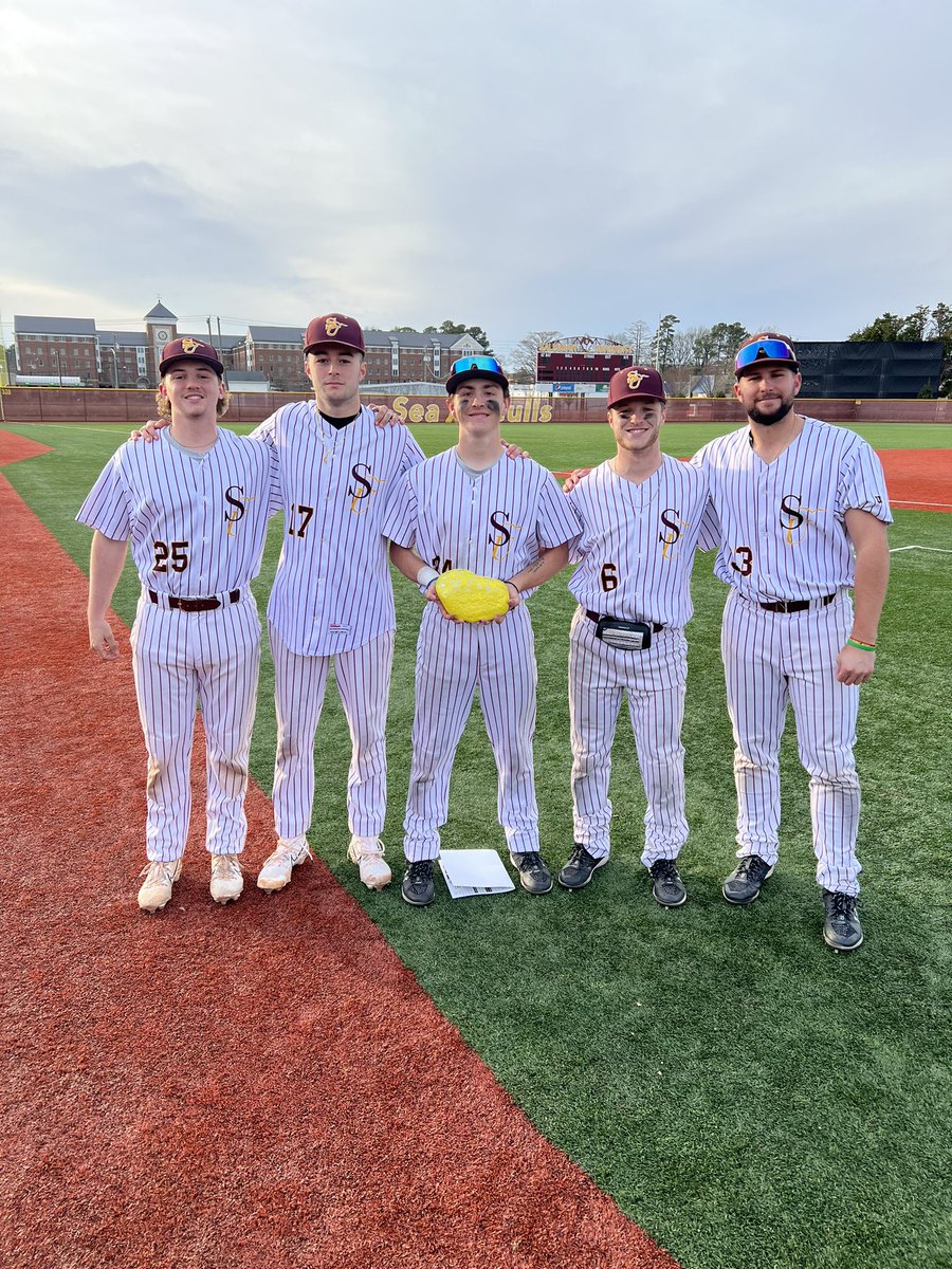Today’s <a href="/SalisburyBB/">Salisbury Baseball</a> 🪨 of the Gulls victory over PSH are <a href="/EthanHirsch_2/">Ethan Hirschfeld</a> <a href="/TylerVilla17/">Tyler Villa</a> <a href="/EthanRuiz25/">Ethan Ruiz</a> <a href="/kyle_brex/">Kyle Brex</a> <a href="/timpetro10/">Tim Petrucelli</a> #GoGulls <a href="/SUSeaGulls/">Salisbury Athletics</a>
