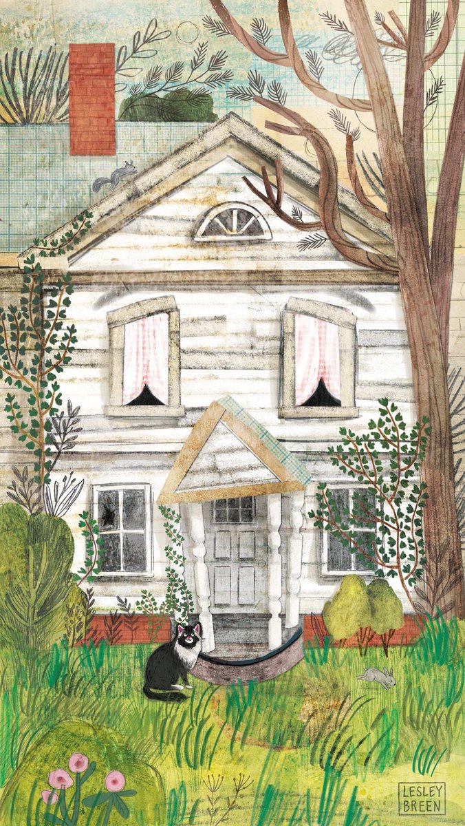 lesleybreenart's tweet photo. Our prompt @the_cat_agency was 'inanimate objects'. I loved making this art. It seemed to draw itself! I shouldn't be surprised. I have a love of old buildings, and history. think this house needs a story, what do you think?

#art #kidlit #picturebooks #childrensbook https://t.co/EOuOscq1QV
