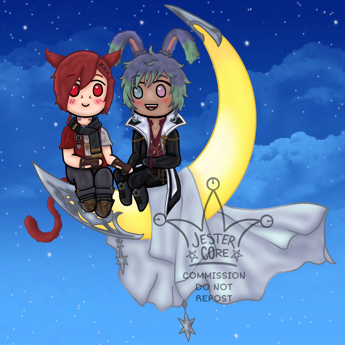 DumbassBard's tweet photo. Heyo! I’m opening up slots for YCH ✨crescent moon mount edition✨

Will accept WoL x NPC, WoL x WoL or even NPC x NPC ! 💚 C0mms are £20 each! It’s my first time posting c0mms on here so I’m nervous LOL. More info on k0fi!

https://t.co/uK2jGvt3w4

[RT’s appreciated 💚]
#ffxiv https://t.co/oA5swqGw2R