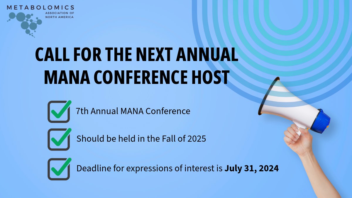MANA is seeking hosts & organizers for the 7th Annual MANA Conference, to be held in the Fall of 2025. Please indicate your interest by reviewing & completing this form bit.ly/3TsZHzP The deadline is July 31, 2024. Read about what to expect bit.ly/3Tcgshm