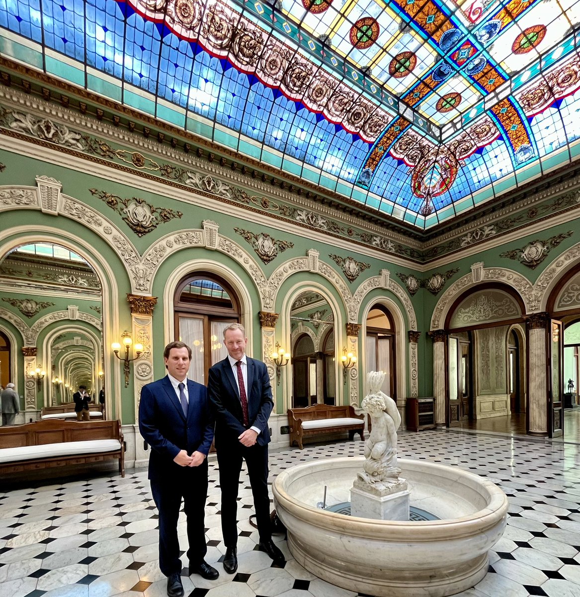 EmbNorArg's tweet photo. Maravilloso Palacio Santos in #Montevideo

Gracias por la cálida recepción @MMRREE_Uruguay
@N_Albertoni

#Uruguay 
#Noruega https://t.co/nJADT09I6t